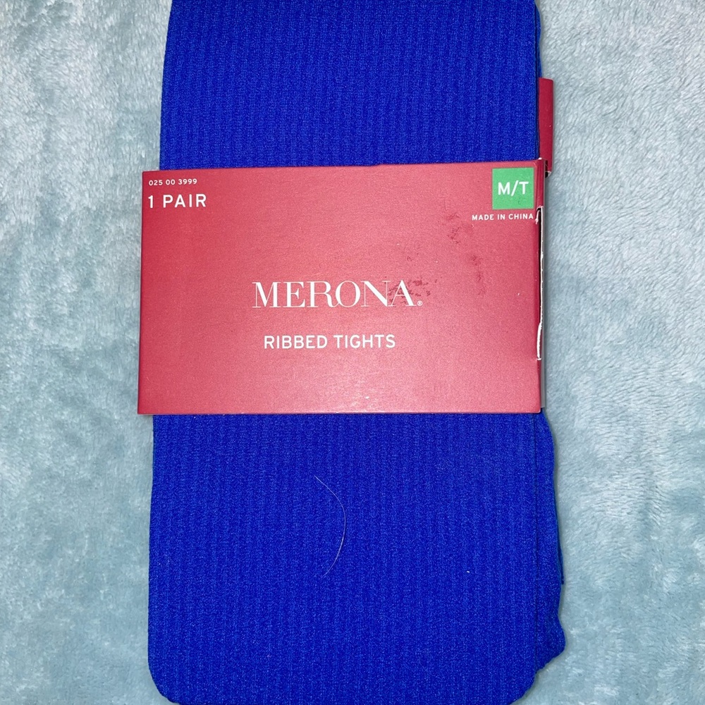 NWT Merona tights in Athens Blue